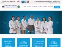 Tablet Screenshot of lionssadhurameyehospital.com